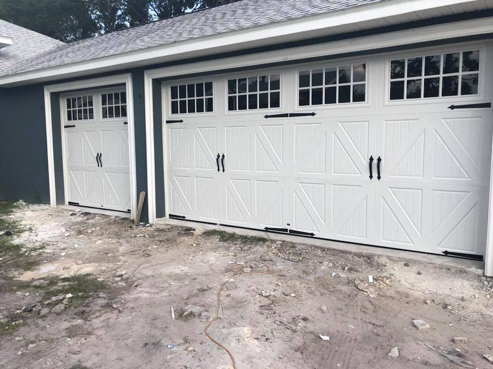 Residential garage door installation