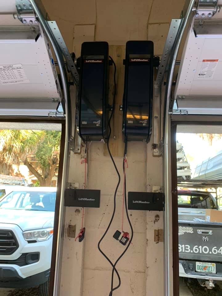 Garage door opener installation