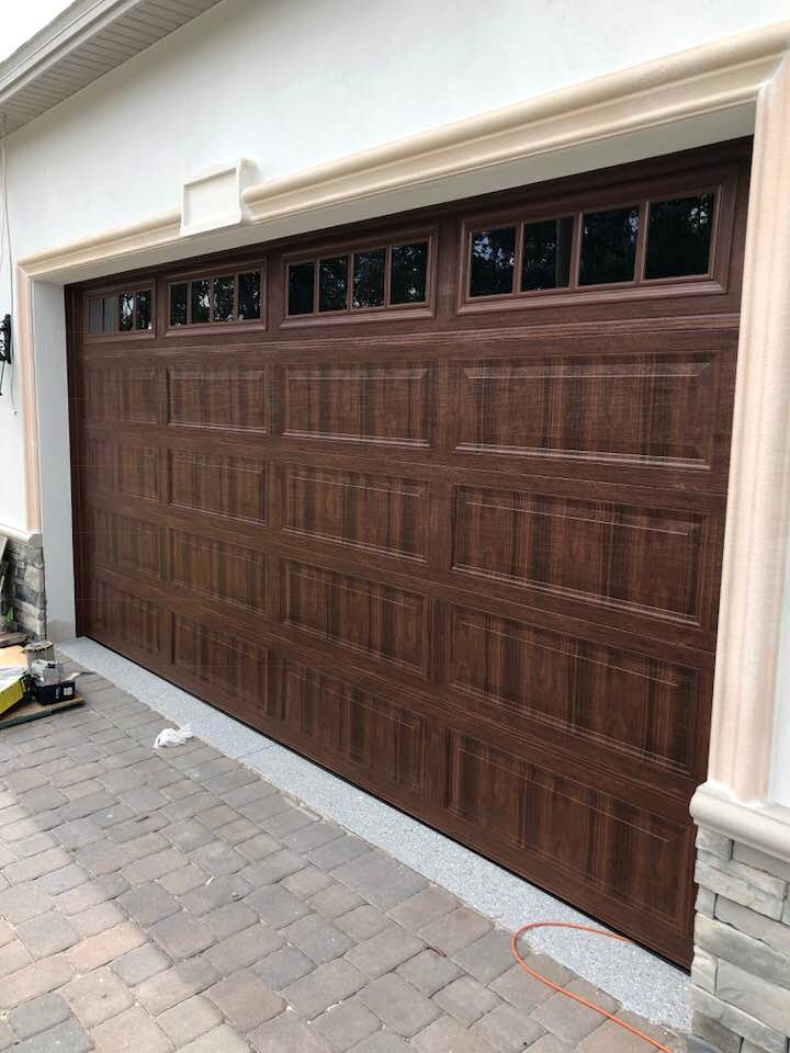 Wood garage door project